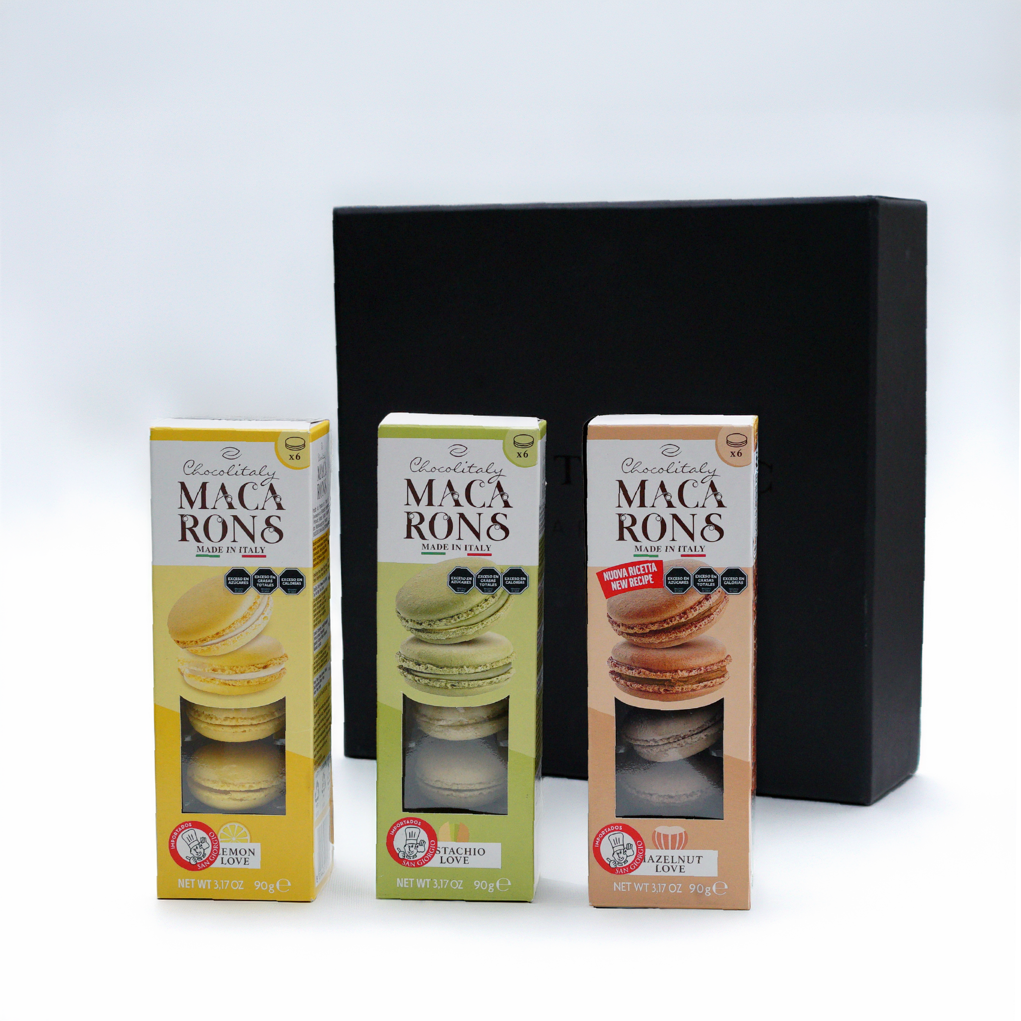 Caja regalo macarons surtidos 