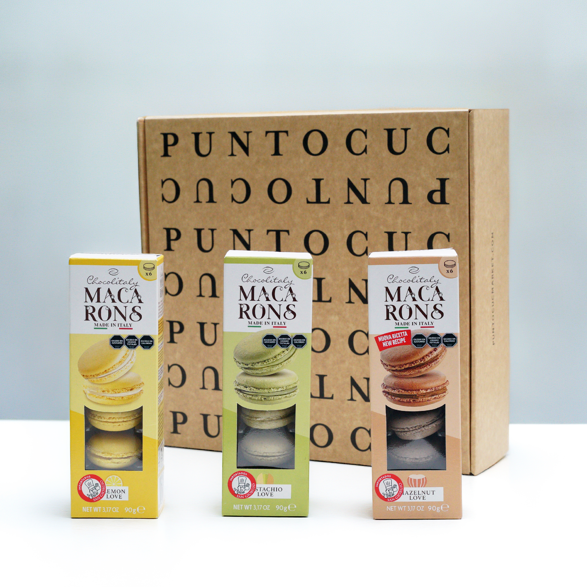 Macarons surtido limon pistacho avellanas