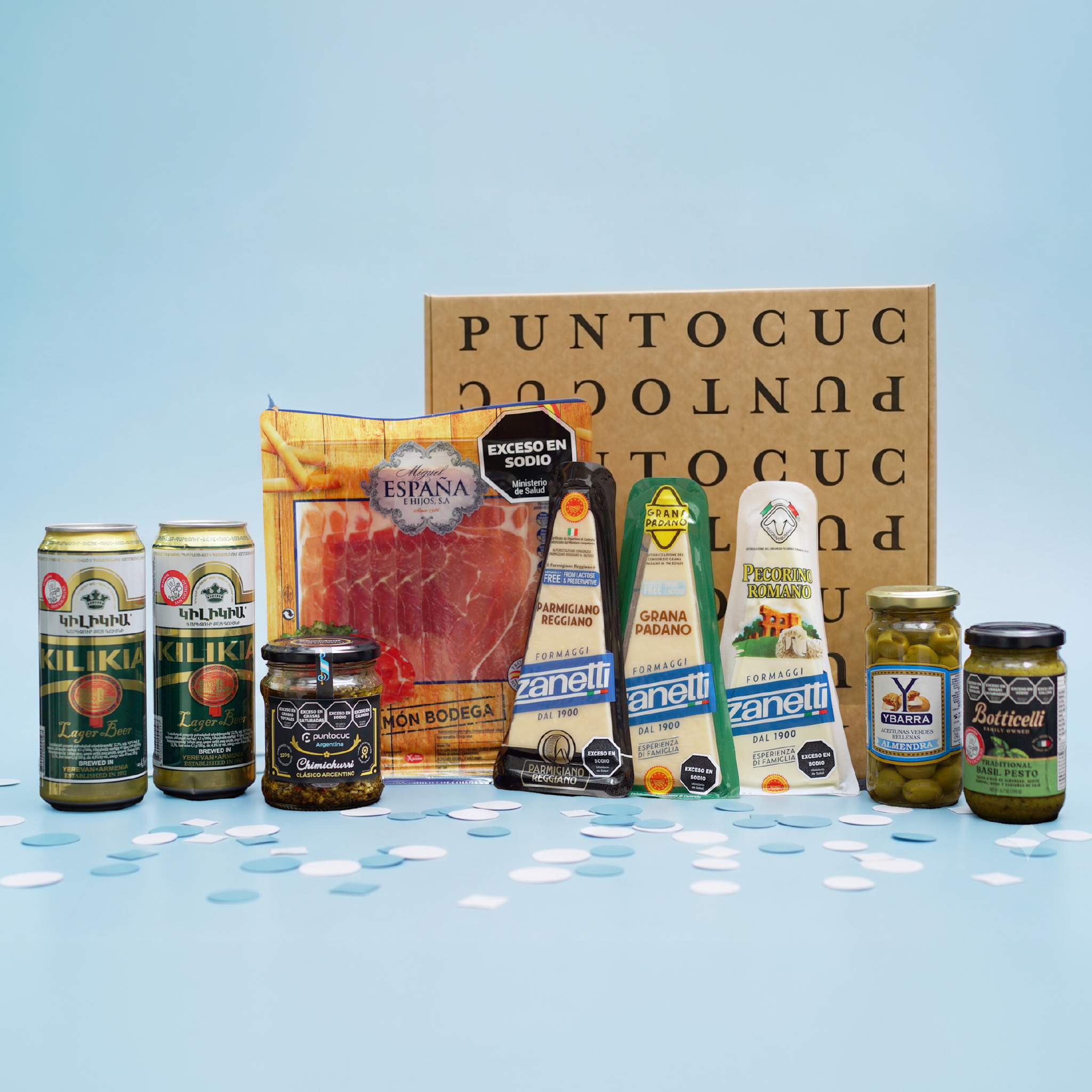 Picada importada para amigos mundial caja regalo