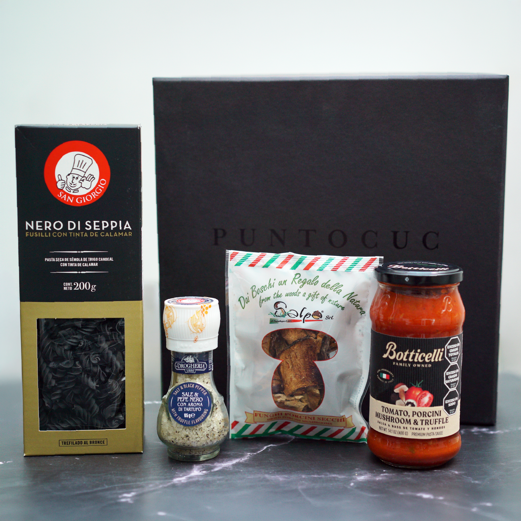 Box regalo funghi gourmet trufa Italia importados