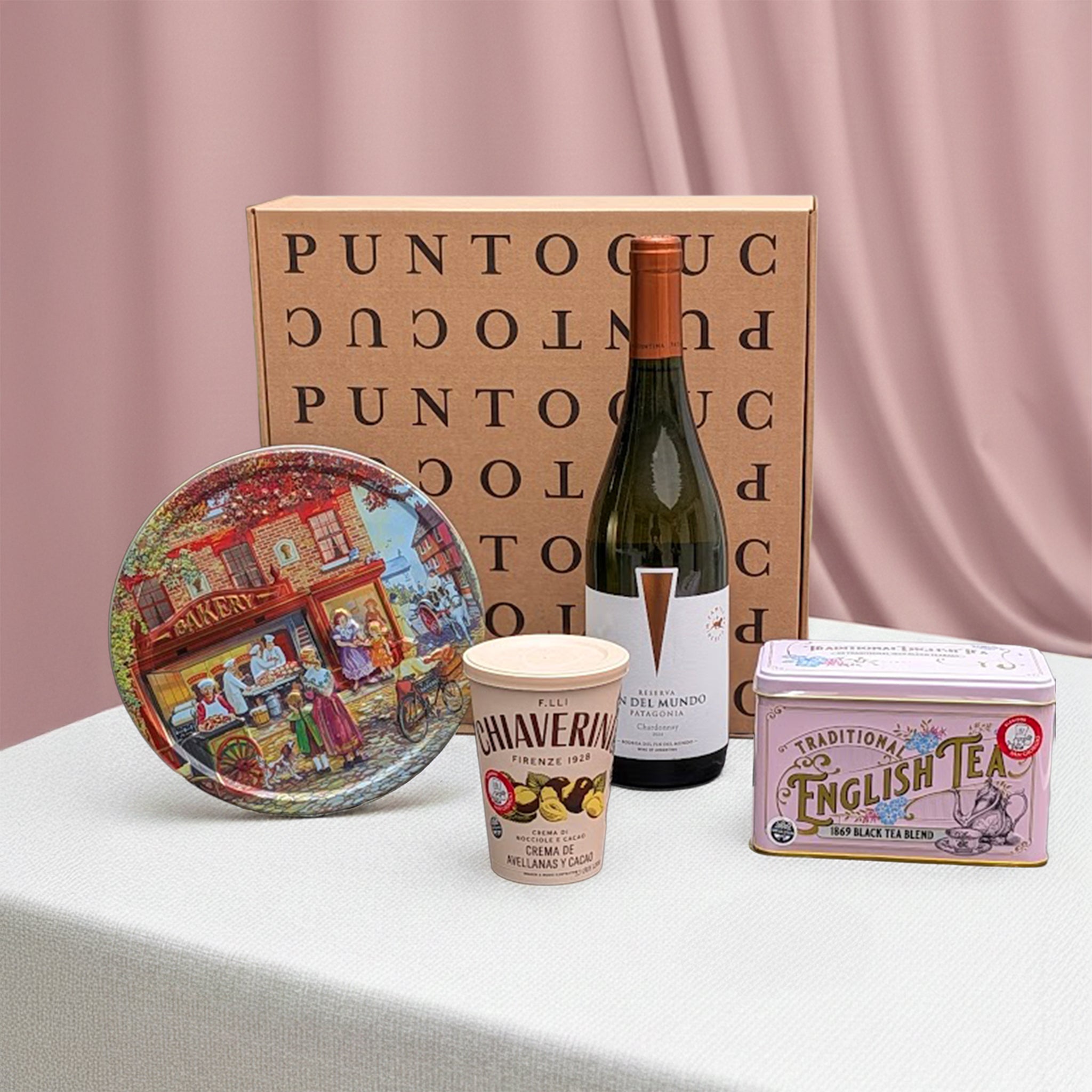 Caja de regalo sobremesa vino 