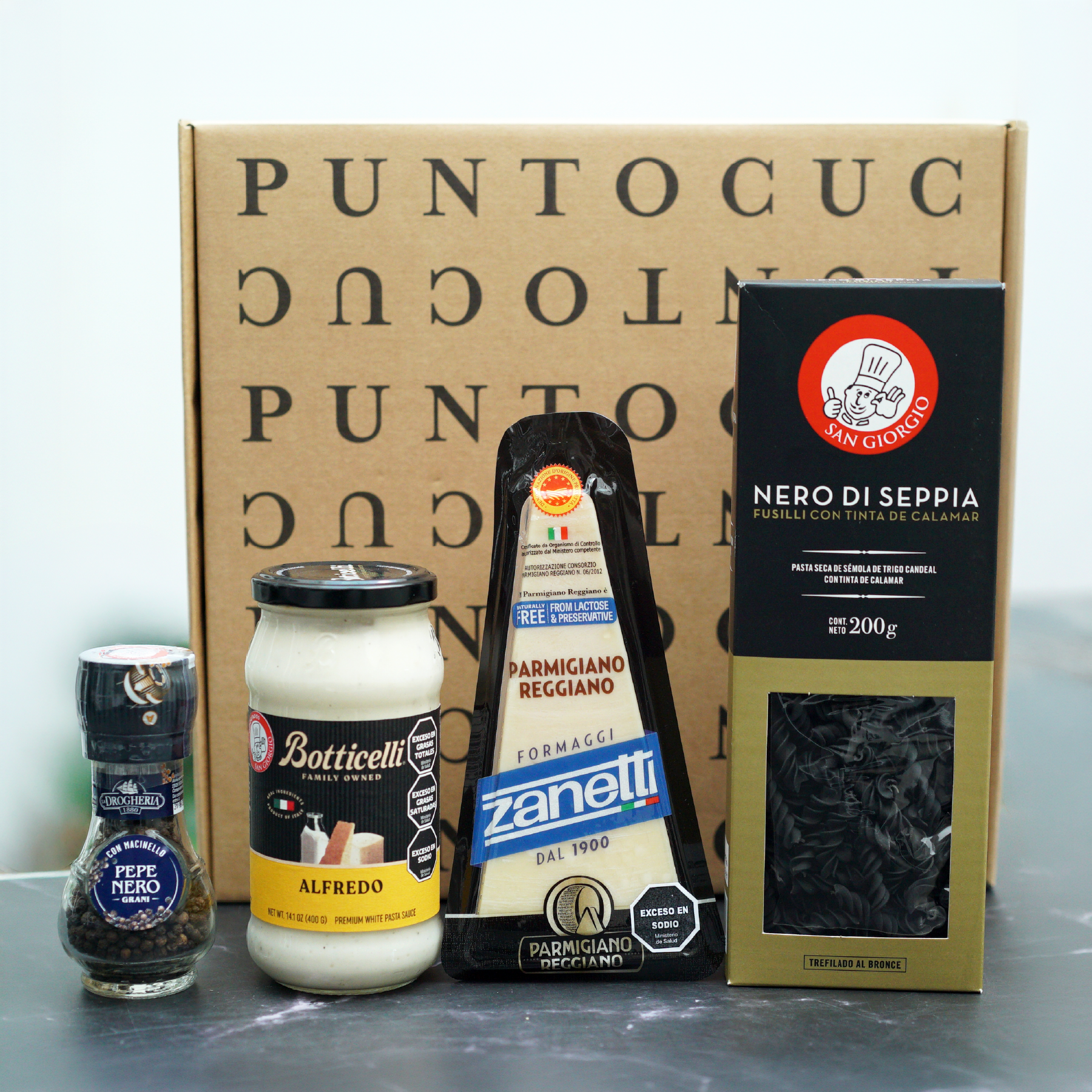 Caja regalo importados salsas queso 
