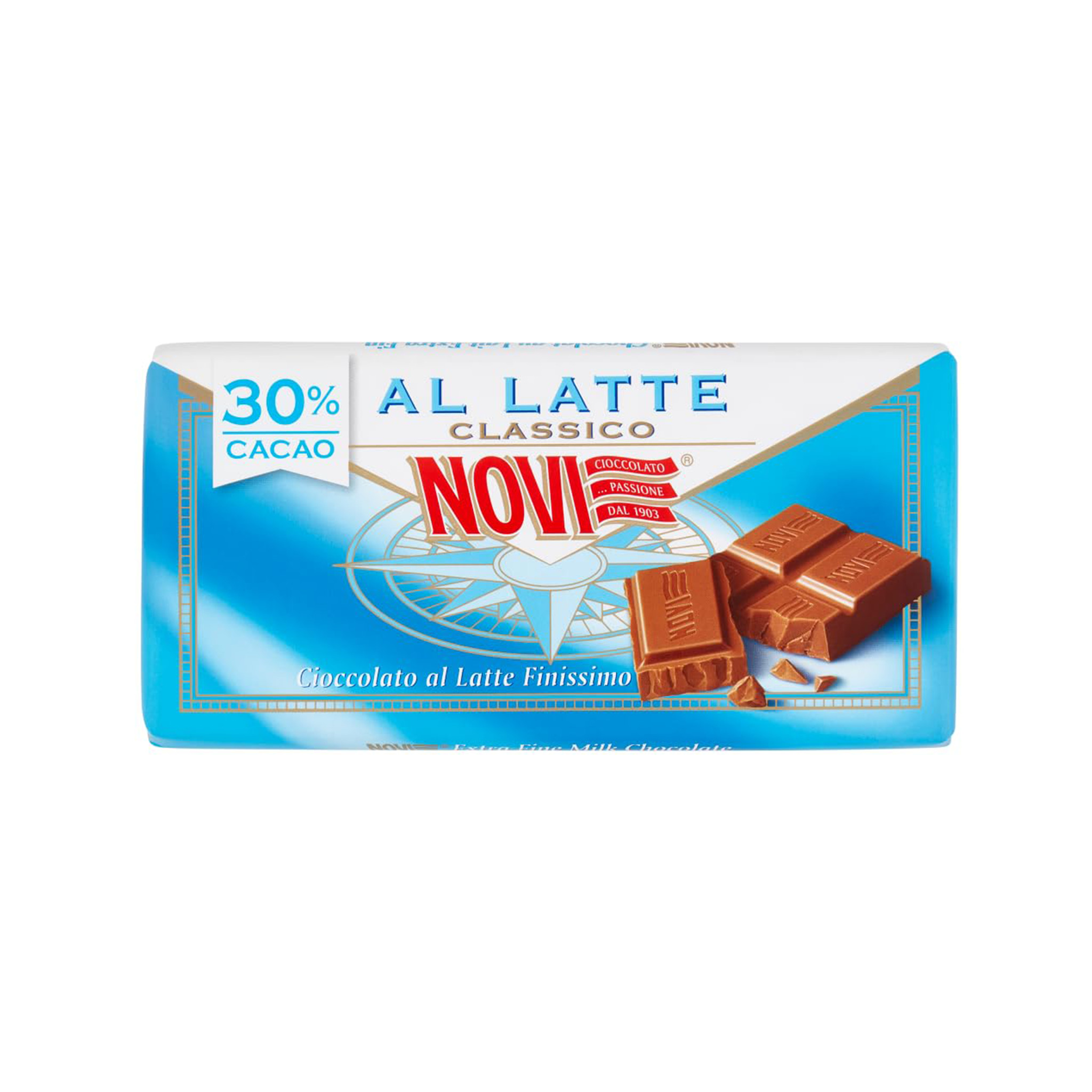 Chocolate con leche italiano 30% cacao NOVI
