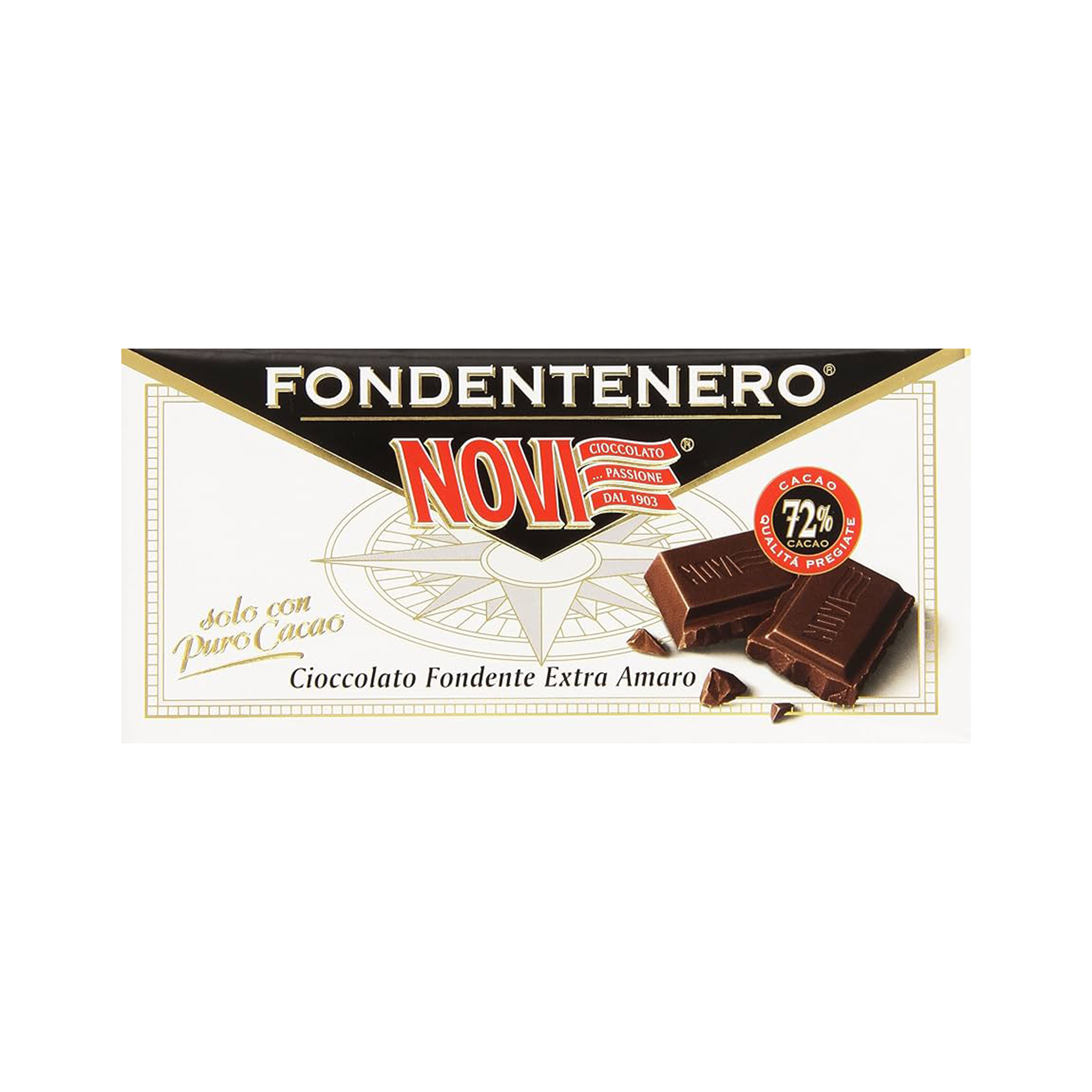 Chocolate negro 72% cacao italiano NOVI