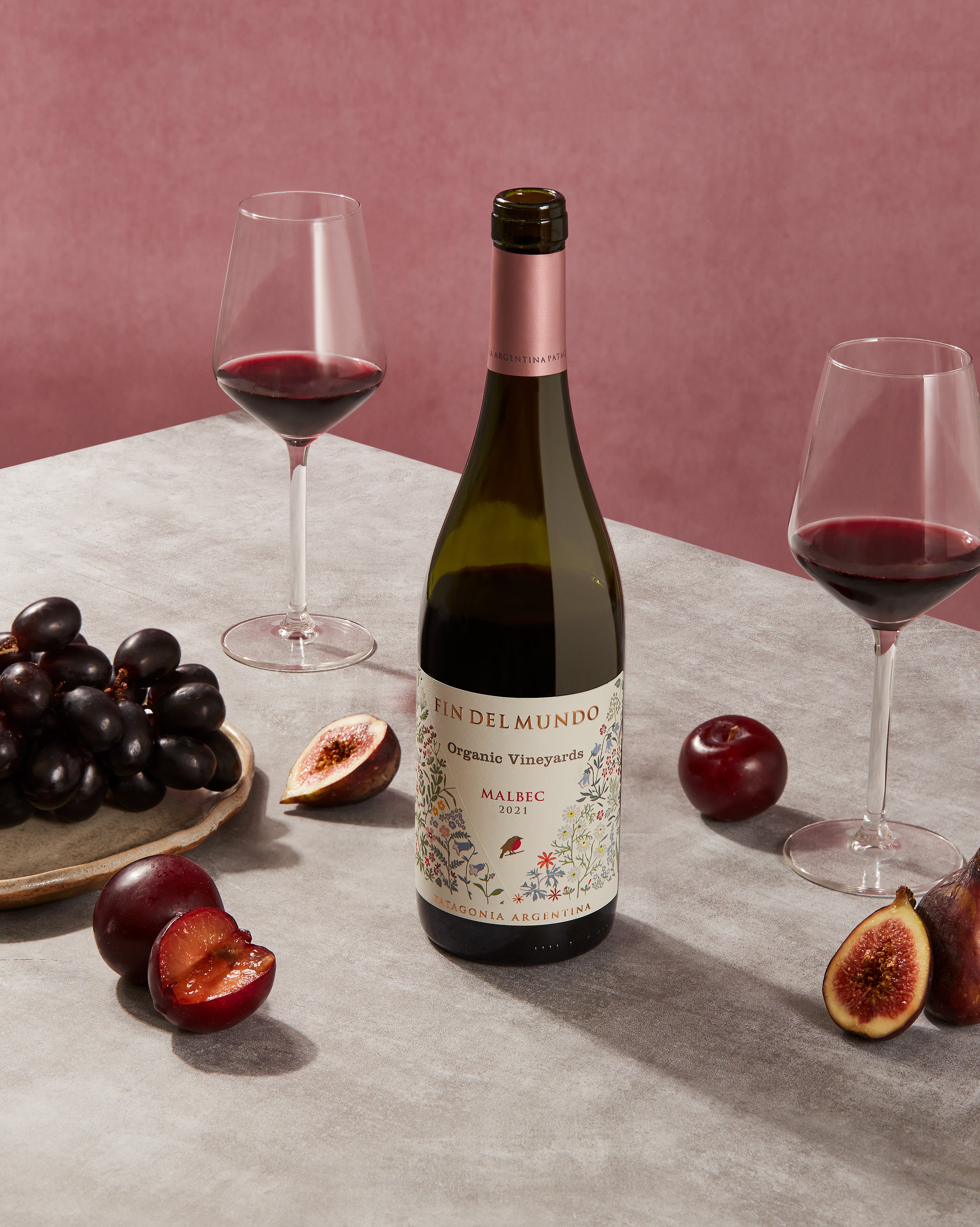 Vino tinto malbec orgánico FIN DEL MUNDO